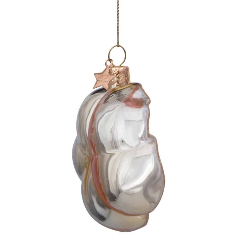 Новогоднее украшение Vondels Yellow opal violet Арт.2227000100037