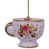 Новогоднее украшение Vondels White tea cup w/flower print Арт.3212810050039