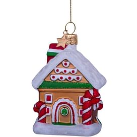 Новогоднее украшение Vondels Red/green gingerbread candy house Арт.3222830090038