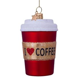 Новогоднее украшение Vondels Red matt coffee mug Арт.4222810090019