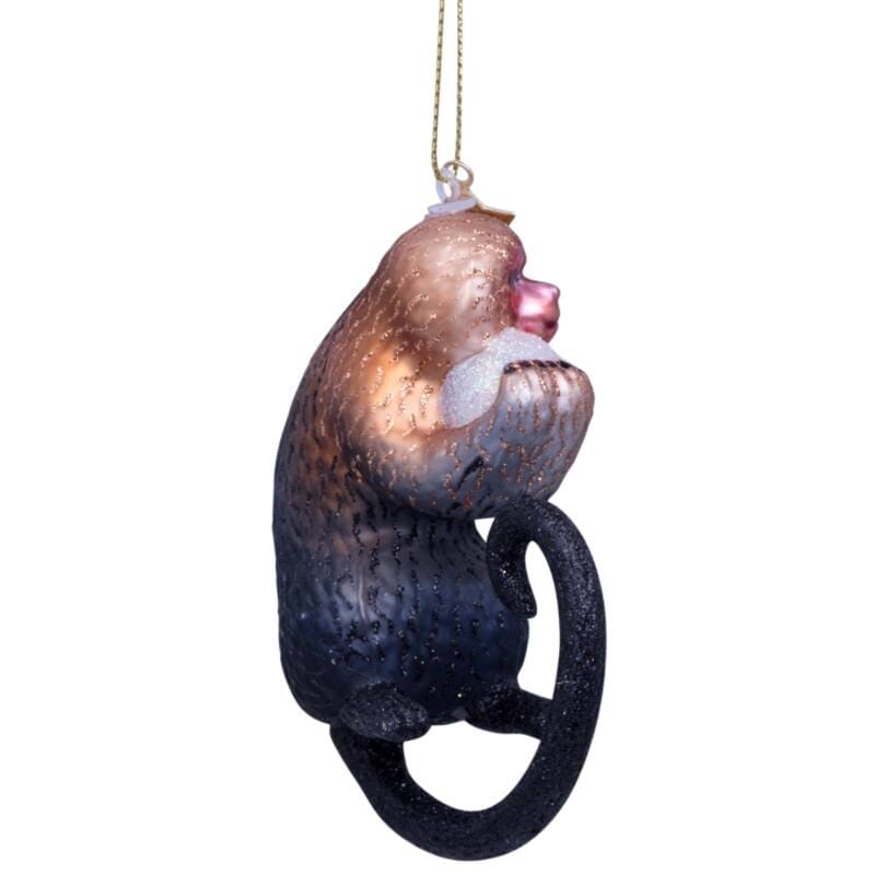 Новогоднее украшение Vondels Indigo macaque Moooi Арт.9219632100069