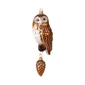 Новогоднее украшение Impuls Towny Owl with Pine Cone Арт.A2066T
