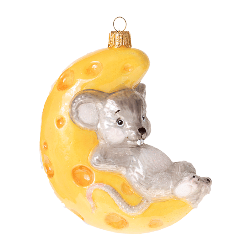 Новогоднее украшение Impuls Mouse and the Cheese Moon Арт.A2838