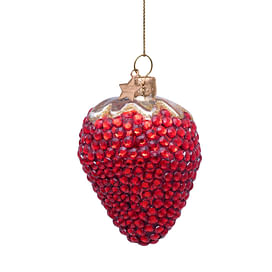 Новогоднее украшение Vondels Red strawberry w/diamonds allover Арт.1222810090012
