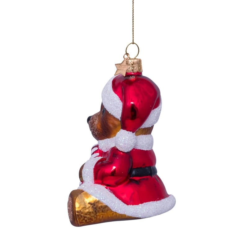 Новогоднее украшение Vondels Multi bear w/christmas dress Арт.1232230096013