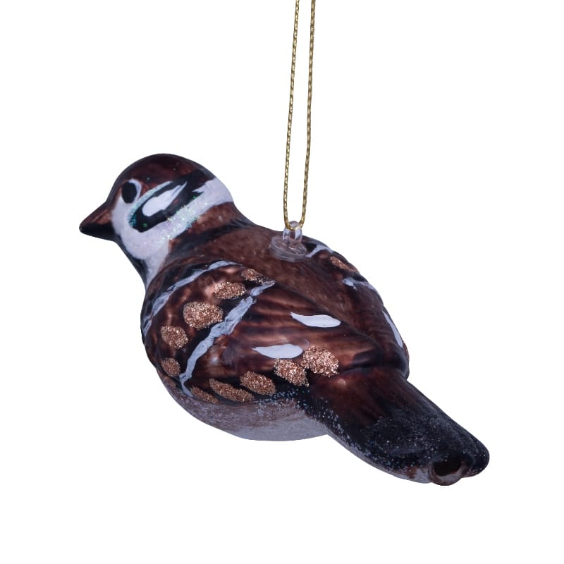 Новогоднее украшение Vondels Multi sparrow bird Арт.1232300045019