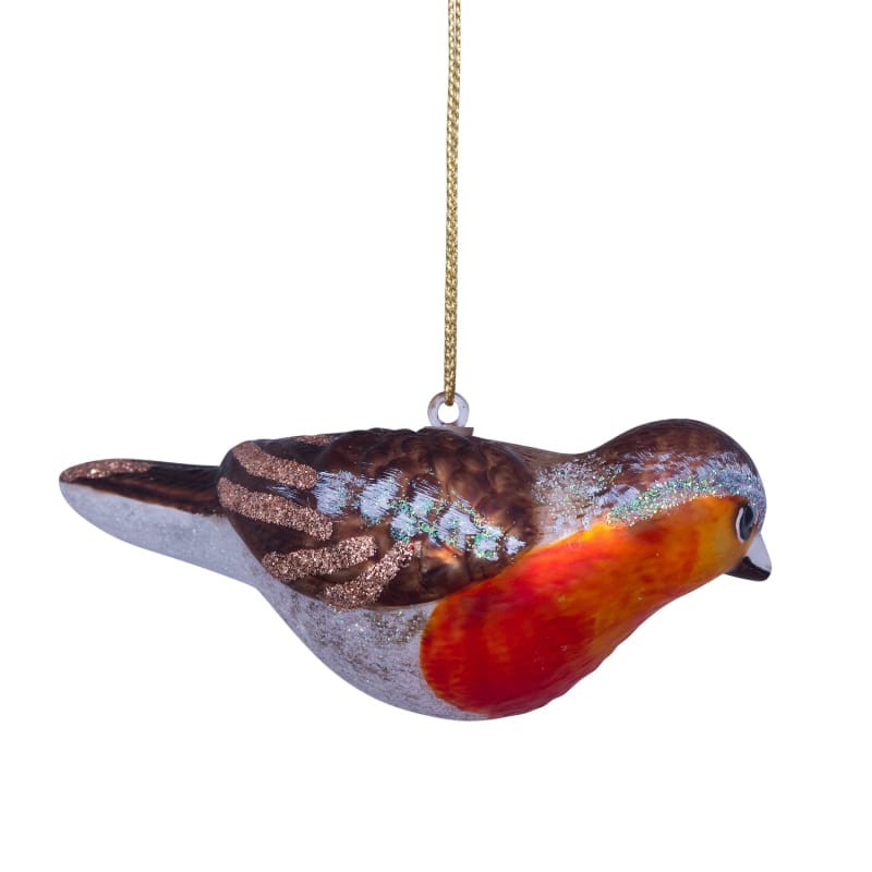 Новогоднее украшение Vondels Robin bird Арт.1232300045033