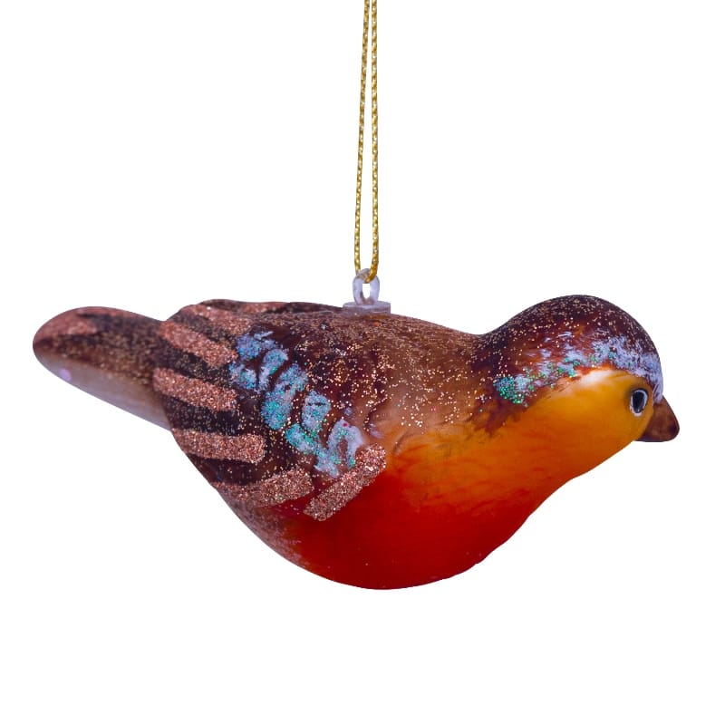 Новогоднее украшение Vondels Robin bird Арт.1232300045033