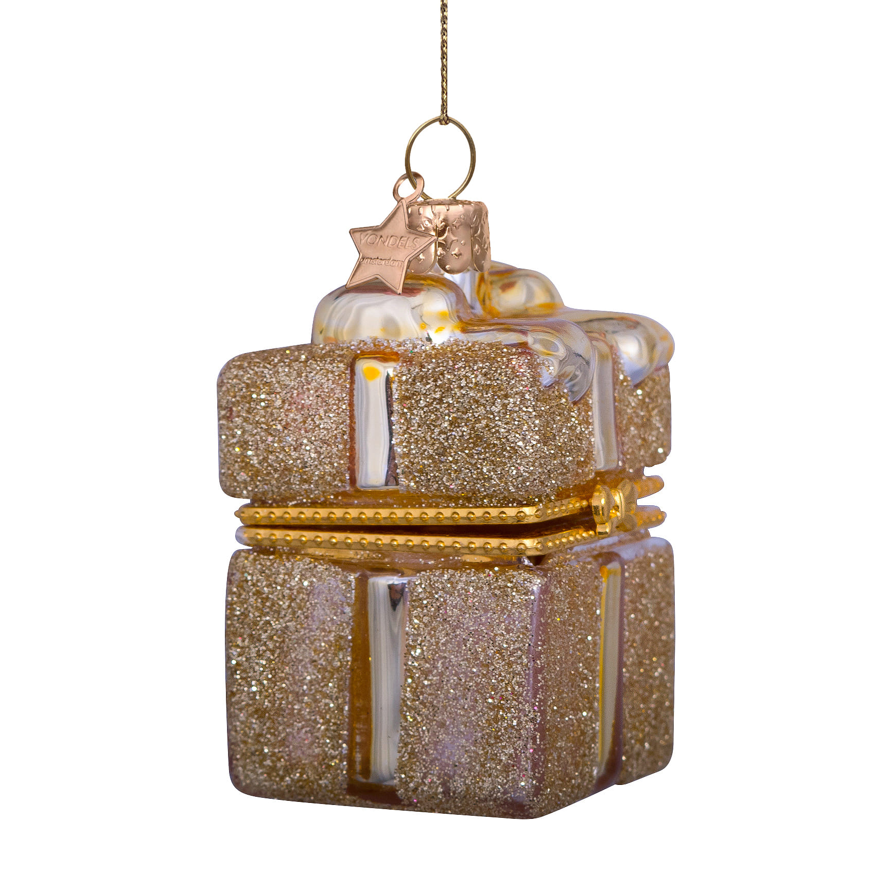 Новогоднее украшение Vondels Gold present w/ opening Арт.1232740055012
