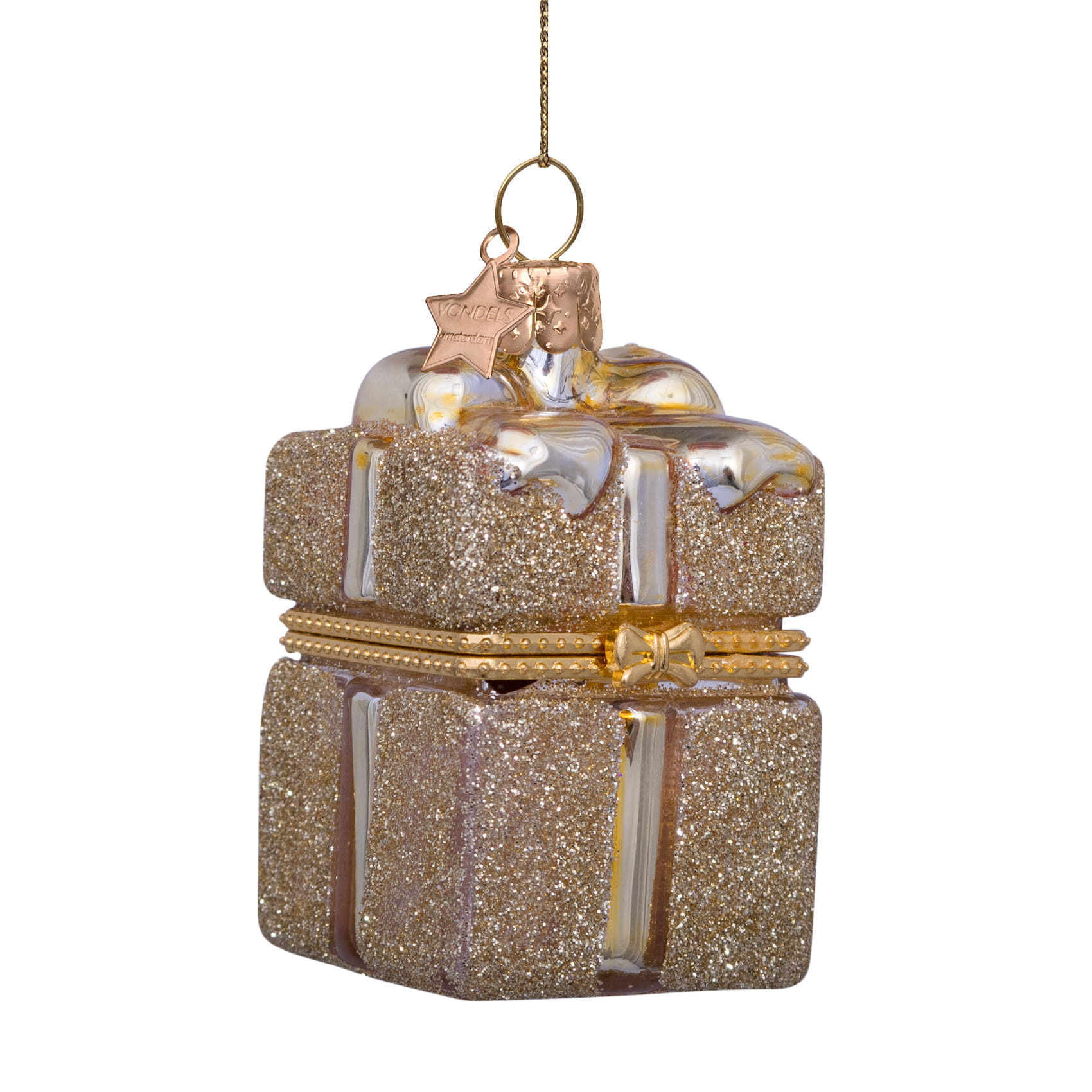 Новогоднее украшение Vondels Gold present w/ opening Арт.1232740055012