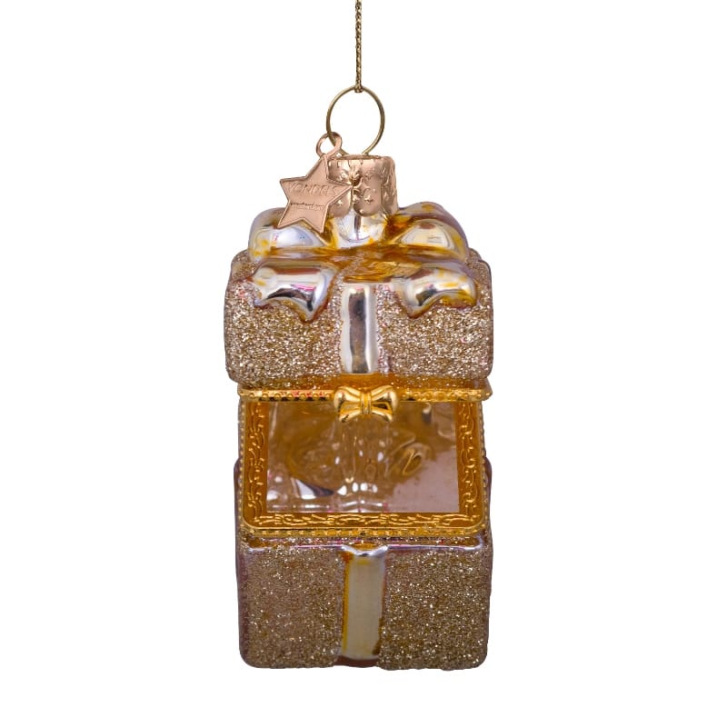 Новогоднее украшение Vondels Gold present w/ opening Арт.1232740055012