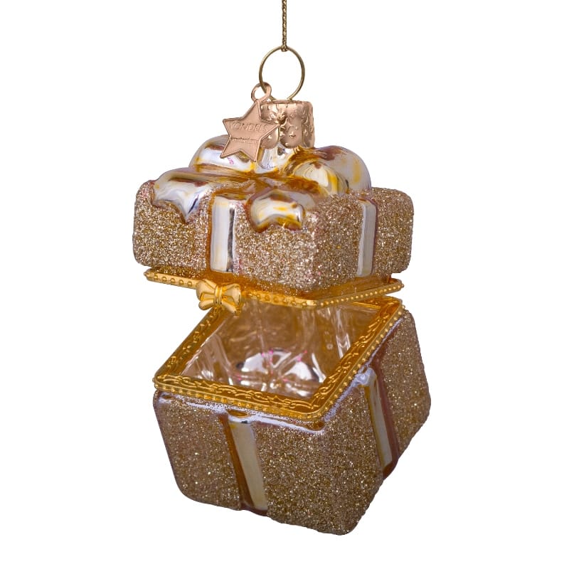 Новогоднее украшение Vondels Gold present w/ opening Арт.1232740055012