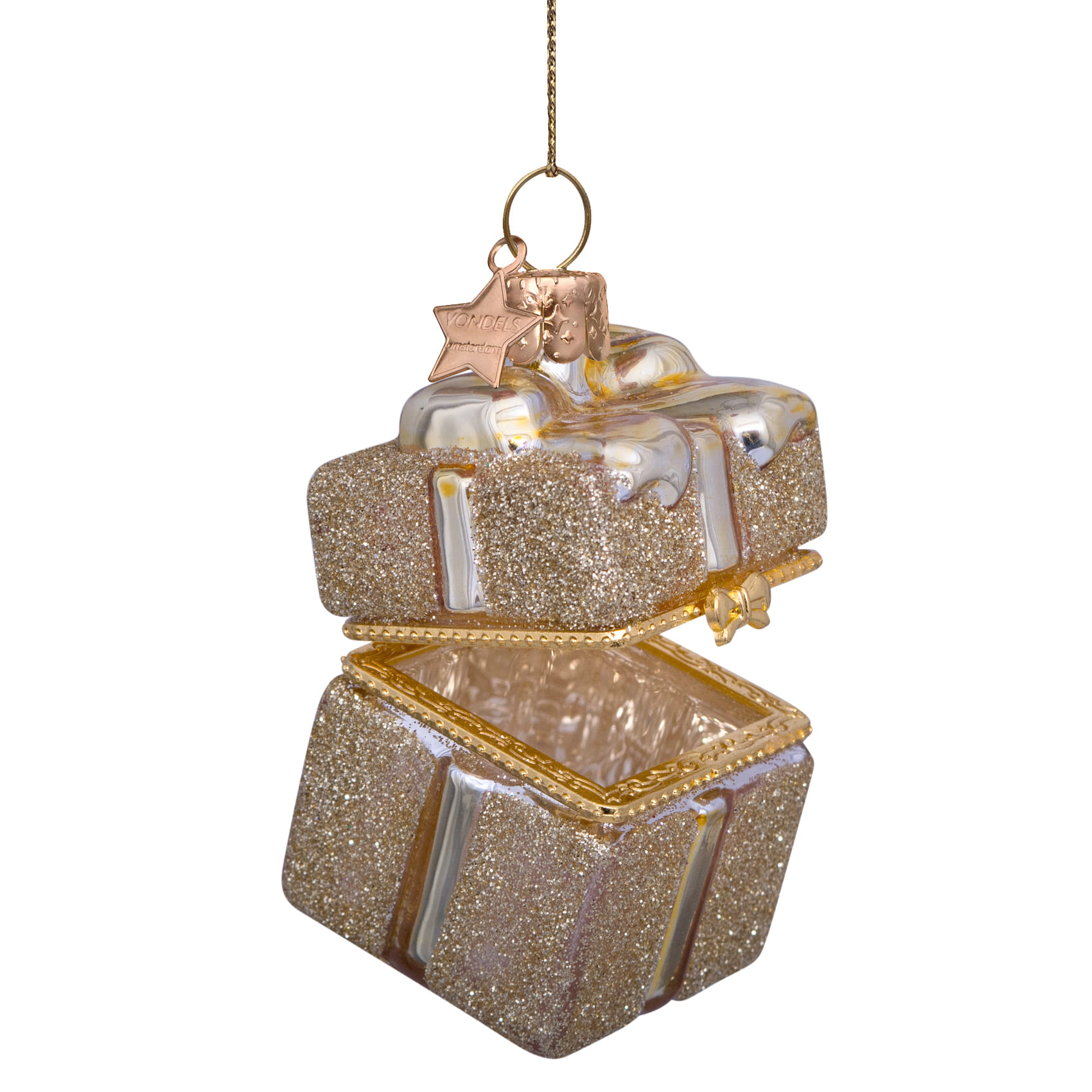 Новогоднее украшение Vondels Gold present w/ opening Арт.1232740055012