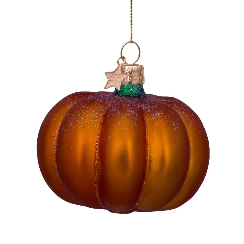 Новогоднее украшение Vondels Orange matt pumpkin H6cm Арт.1232810060038