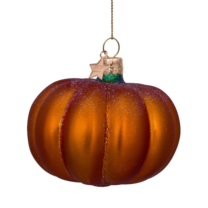 Новогоднее украшение Vondels Orange matt pumpkin H6cm Арт.1232810060038