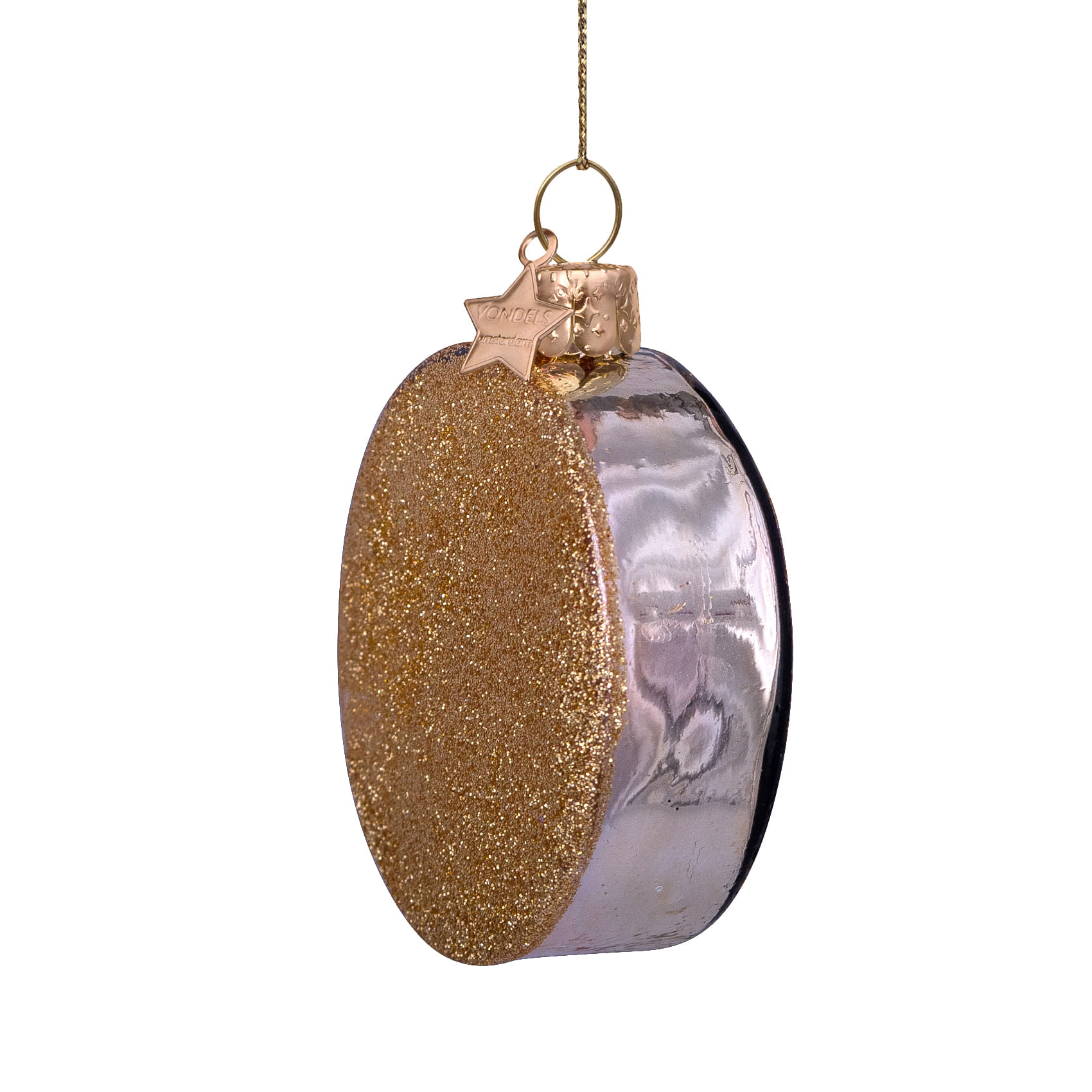 Новогоднее украшение Vondels Rose black and blue caviar tin can Арт.1232810075032