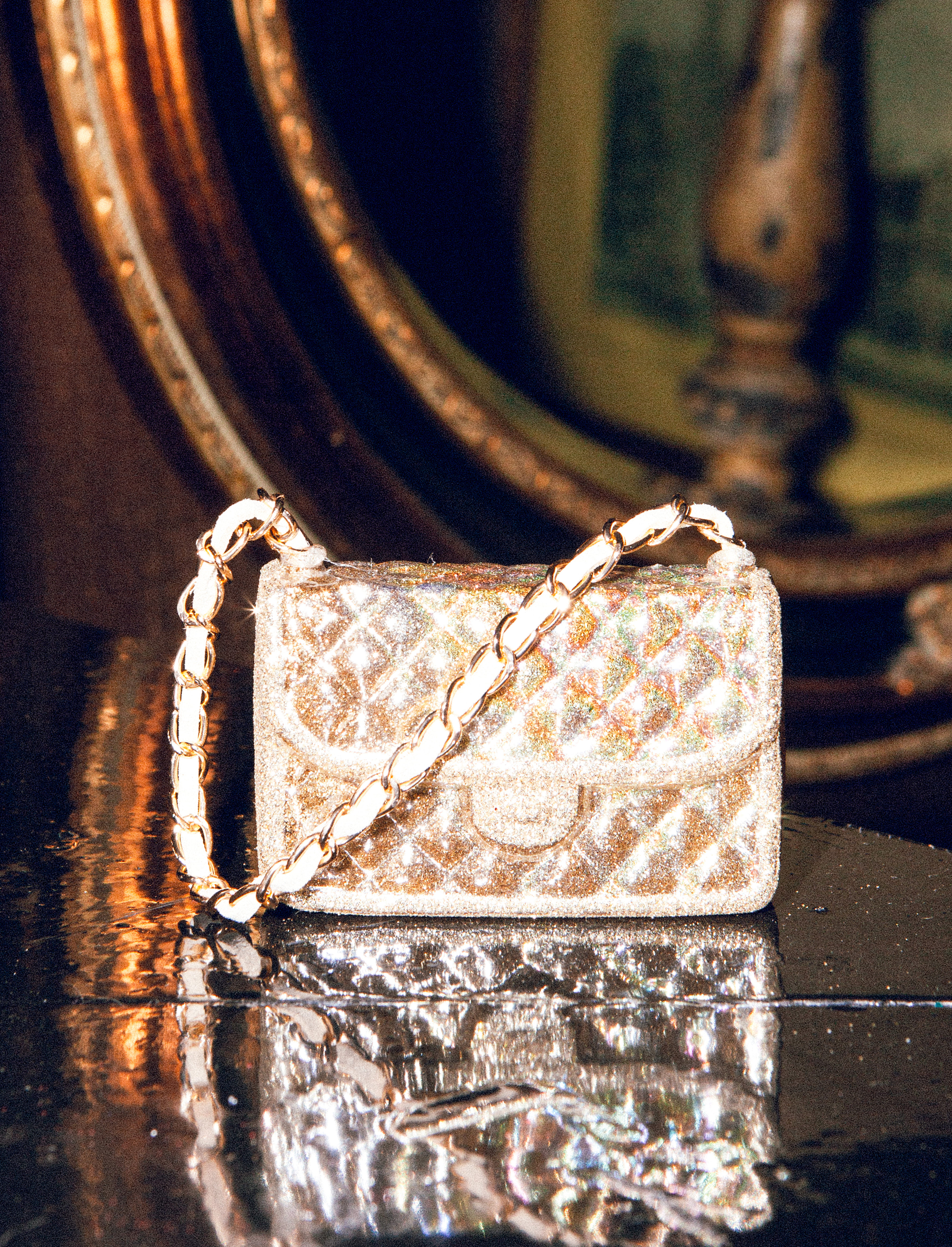 Новогоднее украшение Vondels Gold oil fashion bag Арт.1232870055012