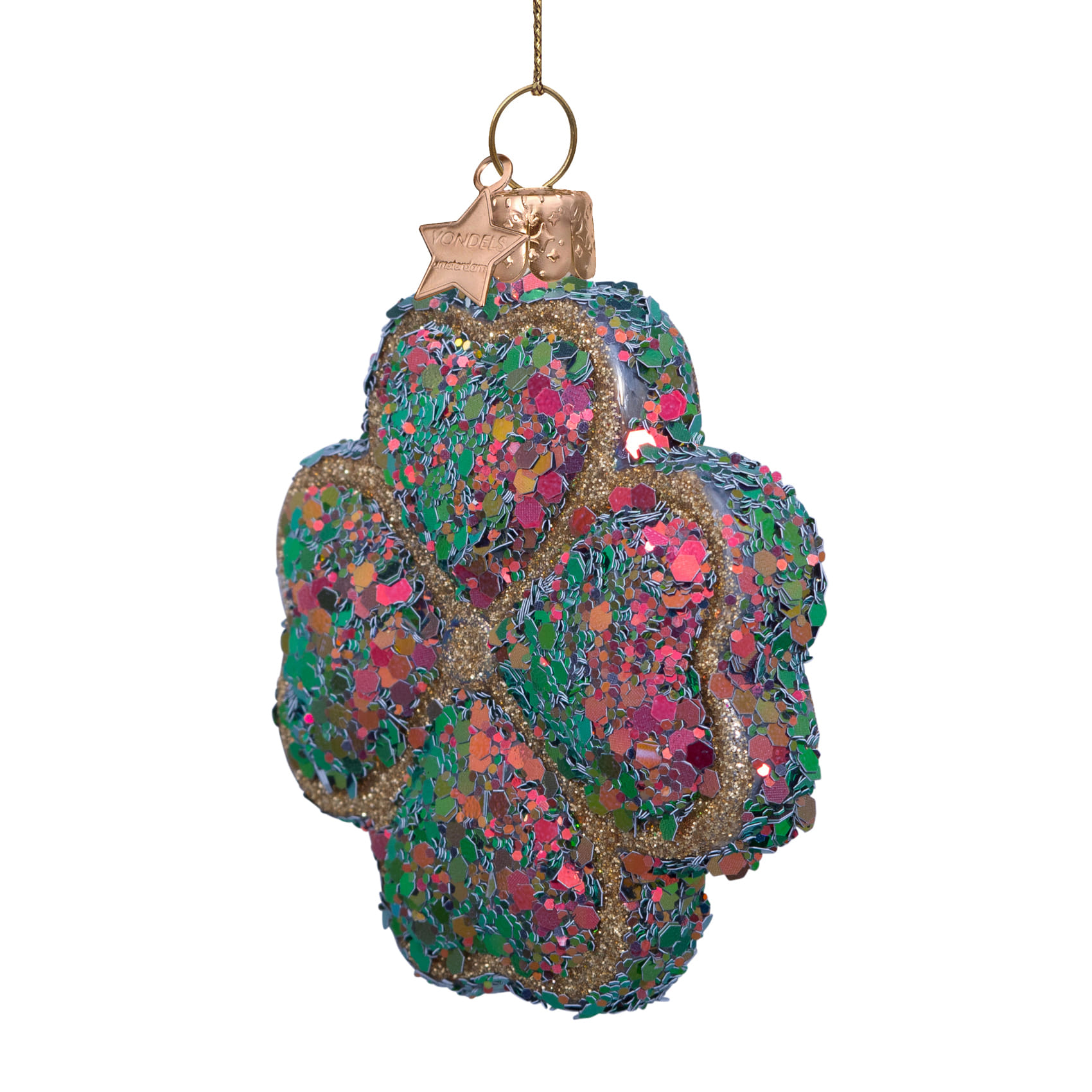 Новогоднее украшение Vondels Multi four leaf clover Арт.1237000080032