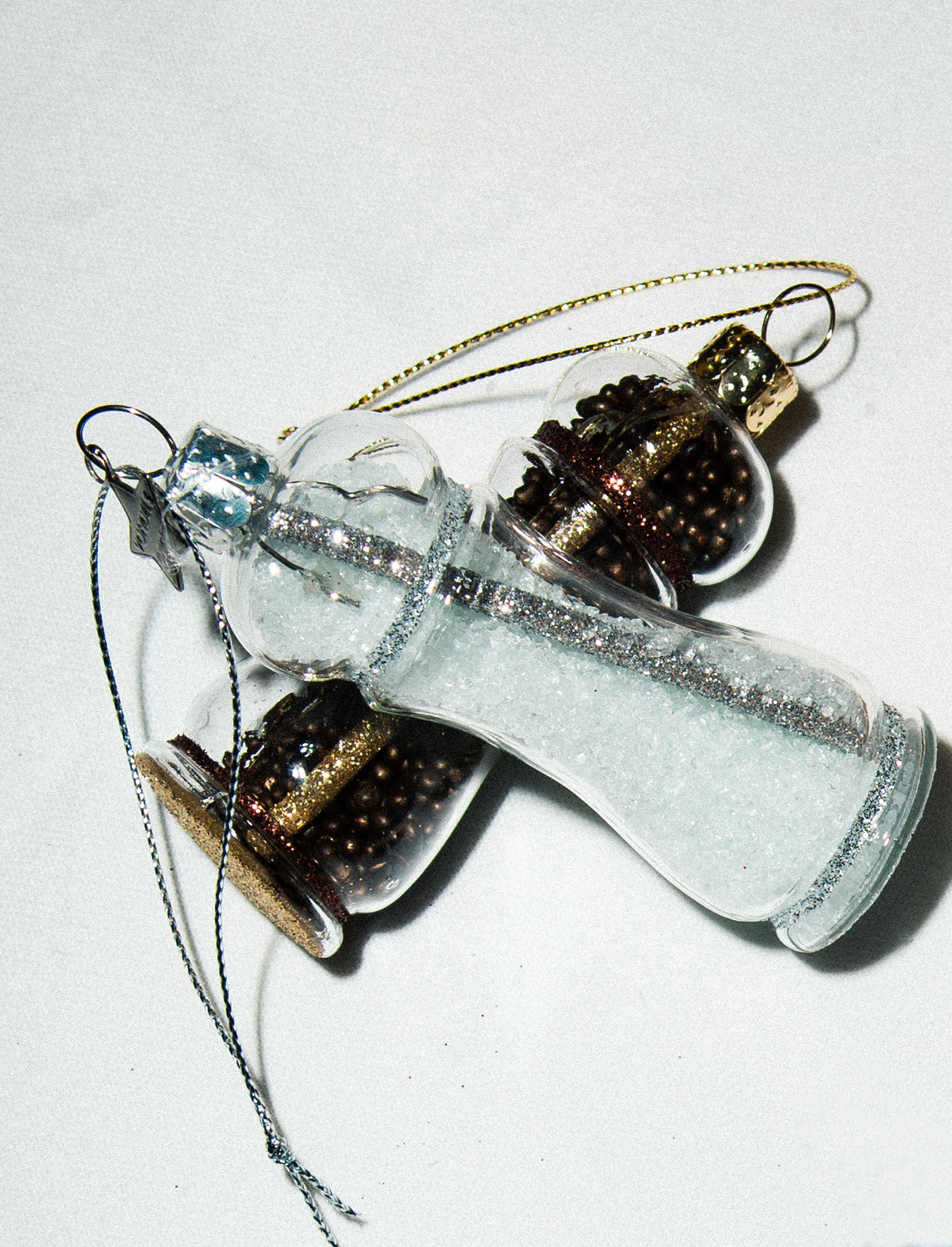 Новогоднее украшение Vondels Transparant brown pepper shaker Арт.1237000090093