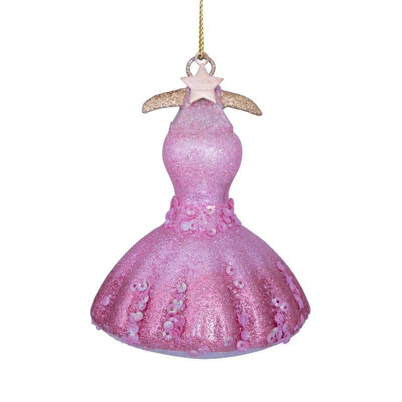 Новогоднее украшение Vondels Pink decorated dress Арт.2172810100015