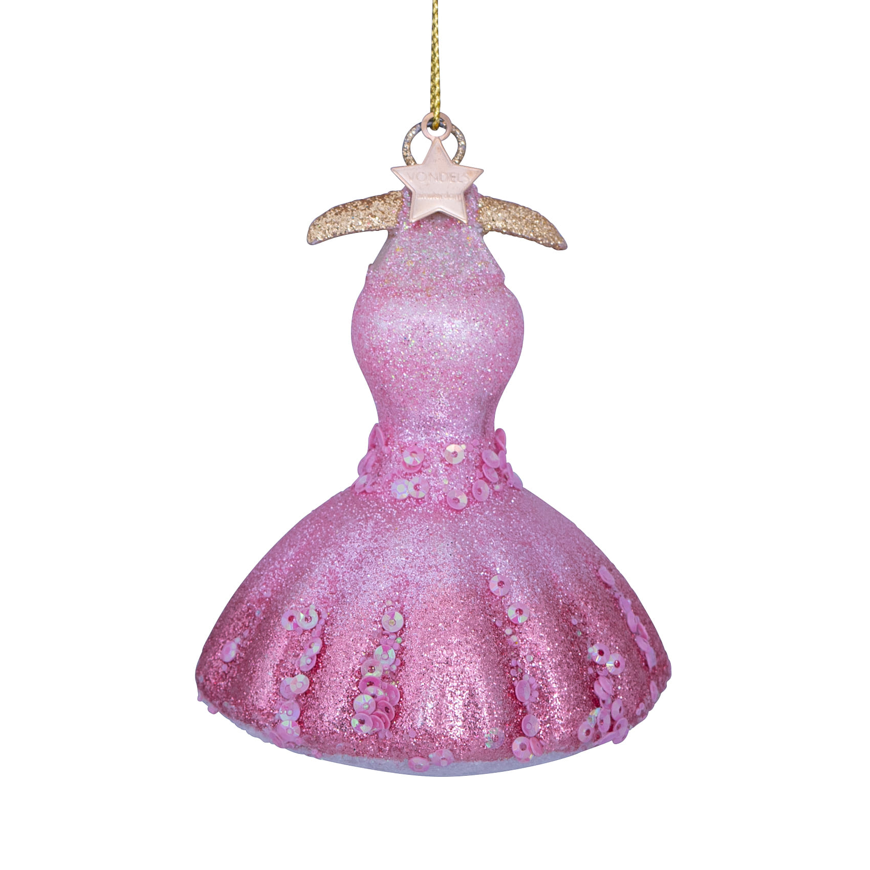 Новогоднее украшение Vondels Pink decorated dress Арт.2172810100015