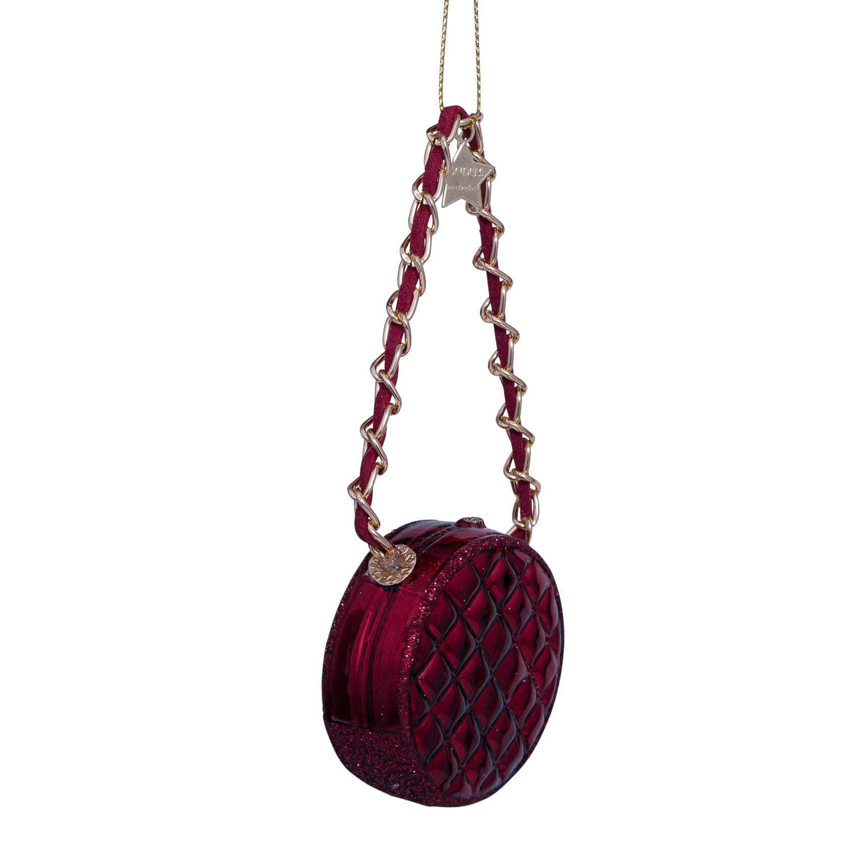 Новогоднее украшение Vondels Bordeaux opal round fashion bag Арт.2232870055059