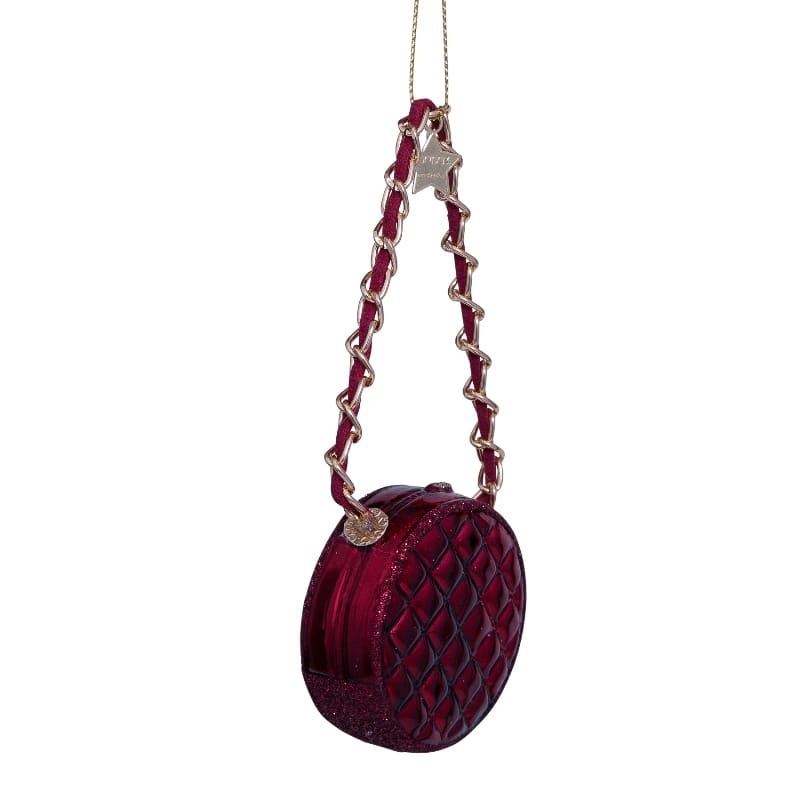 Новогоднее украшение Vondels Bordeaux opal round fashion bag Арт.2232870055059