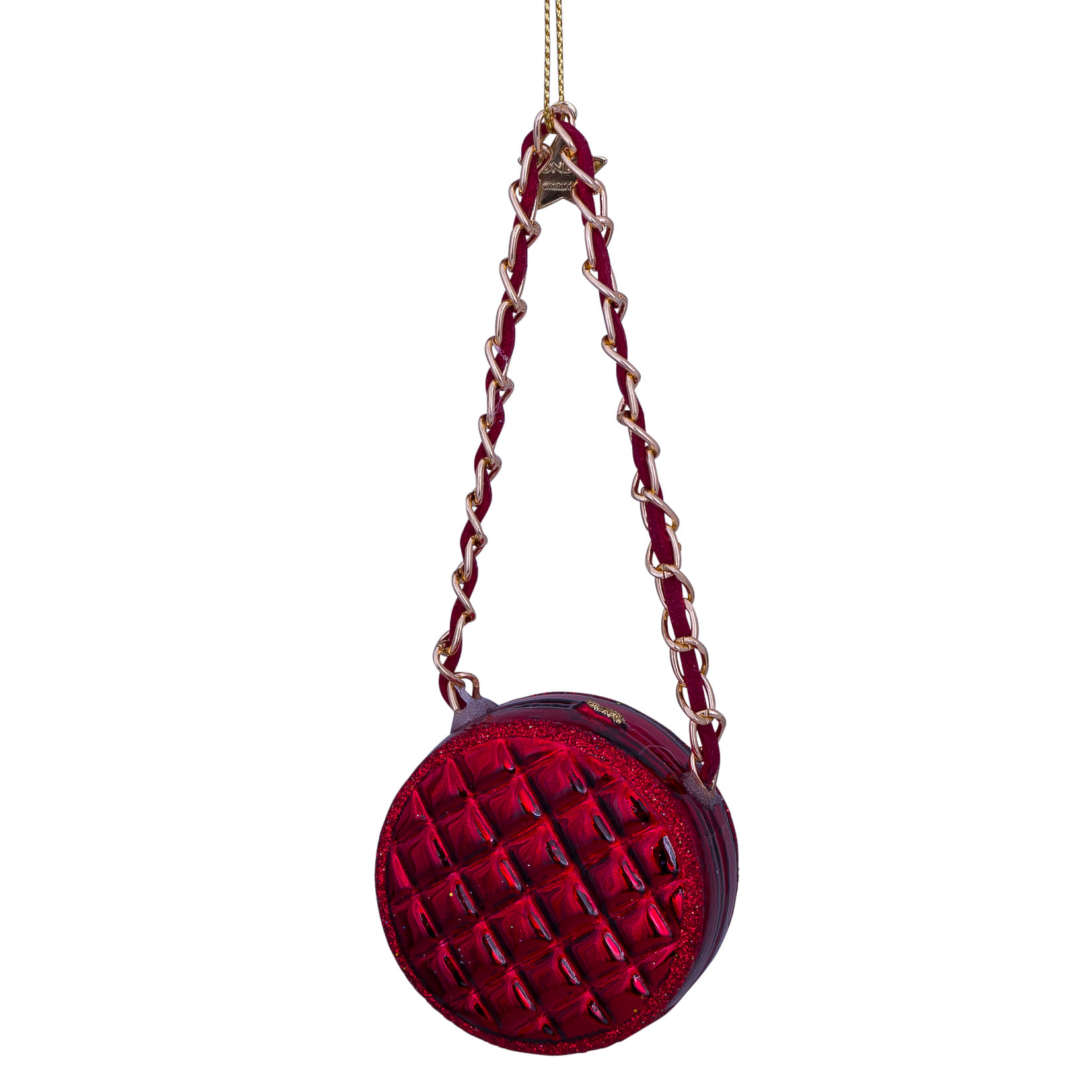 Новогоднее украшение Vondels Bordeaux opal round fashion bag Арт.2232870055059