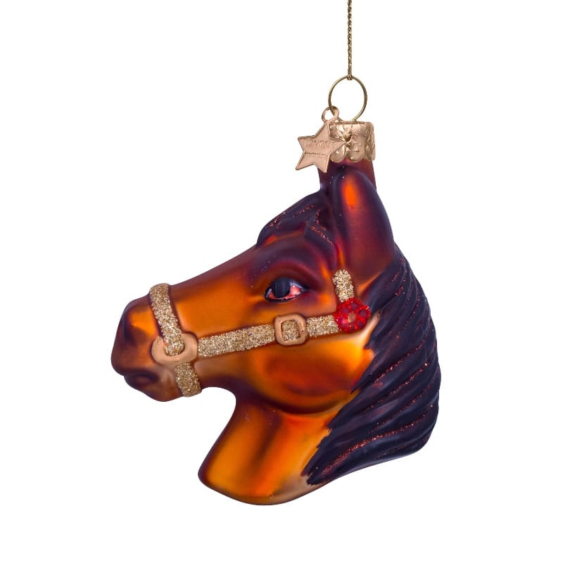 Новогоднее украшение Vondels Brown horse H8.5cm Арт.3232210085011