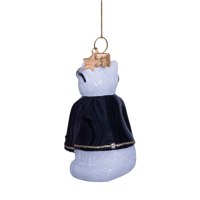 Новогоднее украшение Vondels Fashion cat w/black jacket Арт.3232870075018