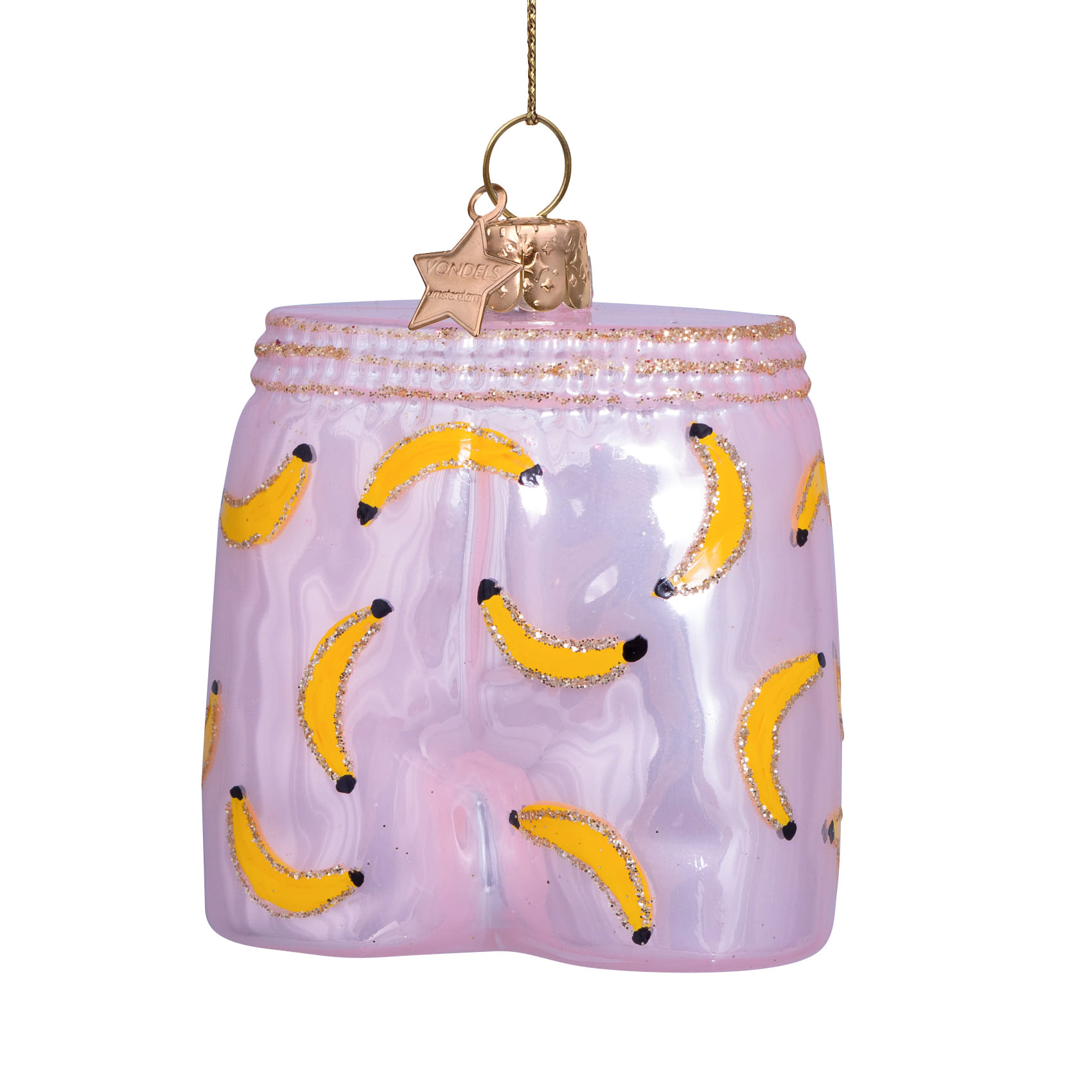 Новогоднее украшение Vondels Soft pink boxer shorts w/bananas Арт.3237000075074