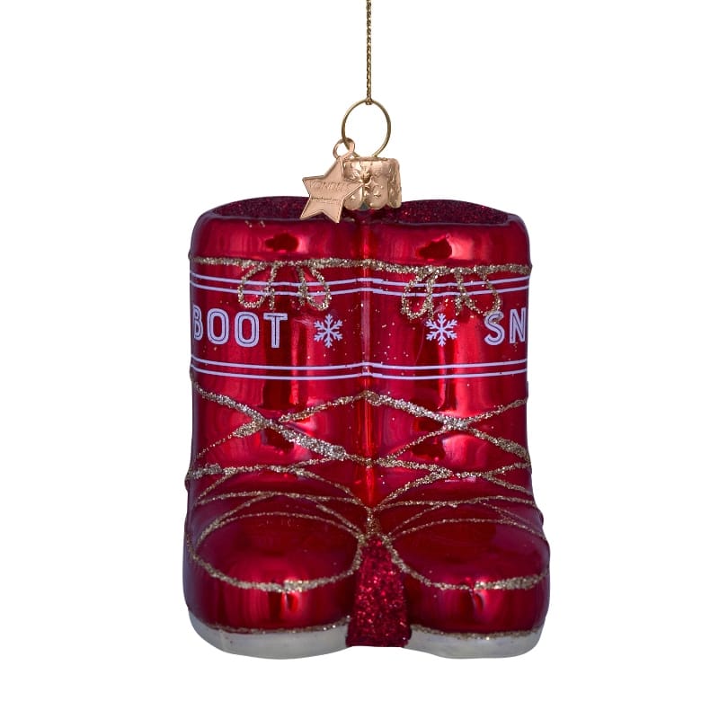 Новогоднее украшение Vondels Red opal snow boots Арт.4232820070017