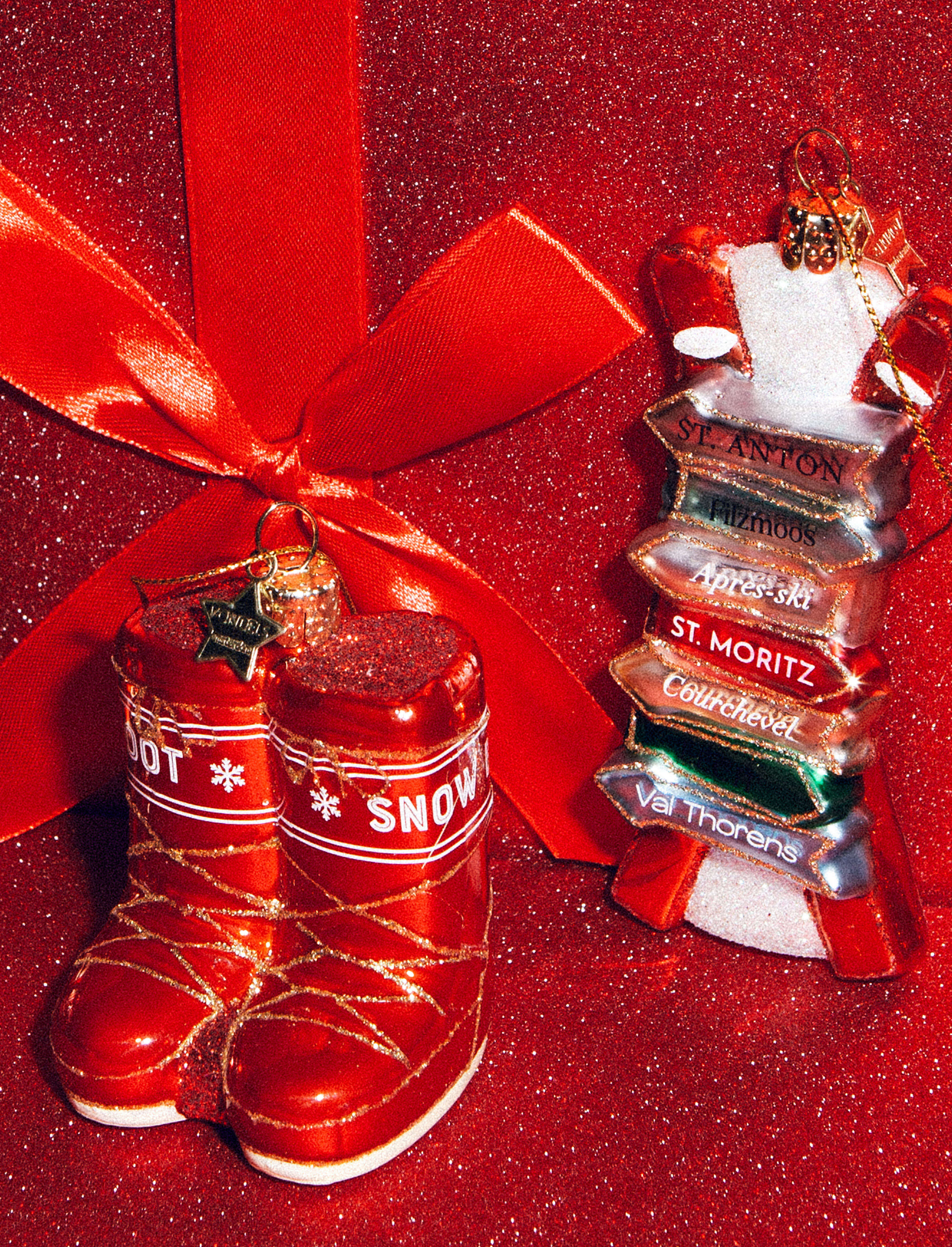 Новогоднее украшение Vondels Red opal snow boots Арт.4232820070017