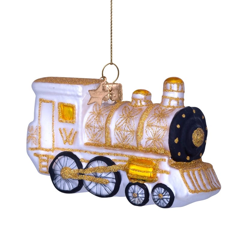 Новогоднее украшение Vondels white/gold train Арт.5237000000036