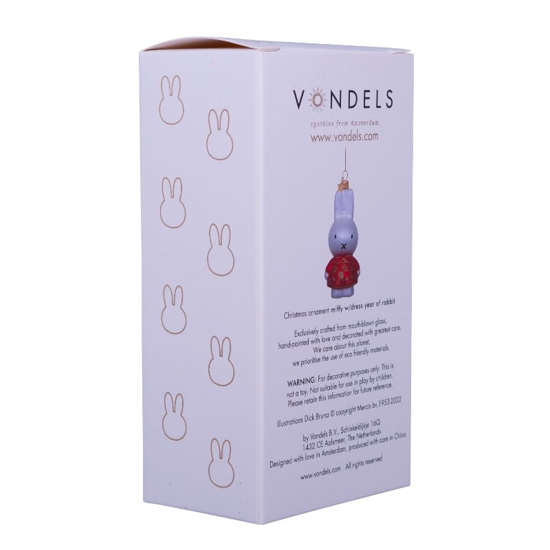 Новогоднее украшение Vondels Nijntje/Miffy rabbit Арт.9221234110013