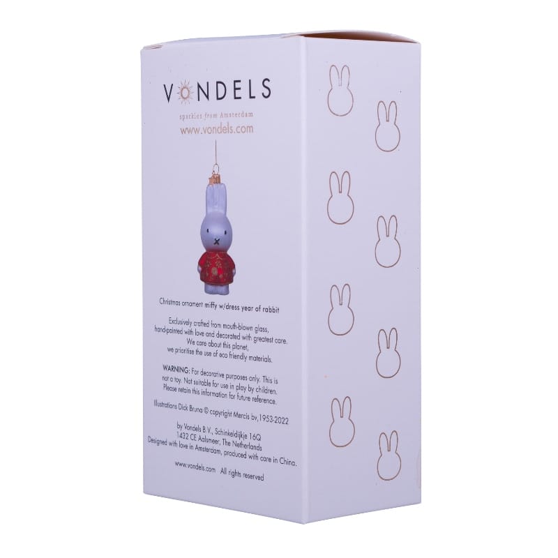 Новогоднее украшение Vondels Nijntje/Miffy rabbit Арт.9221234110013