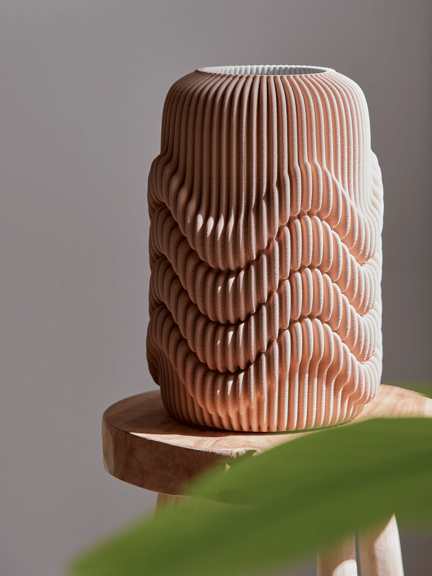 Ваза EDG Enzo De Gasperi 3D SINUOSO Арт.1100074A556