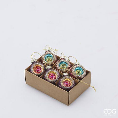 Новогоднее украшение набор EDG Enzo De Gasperi LANTERNA VINTAGE Арт.6500276A555