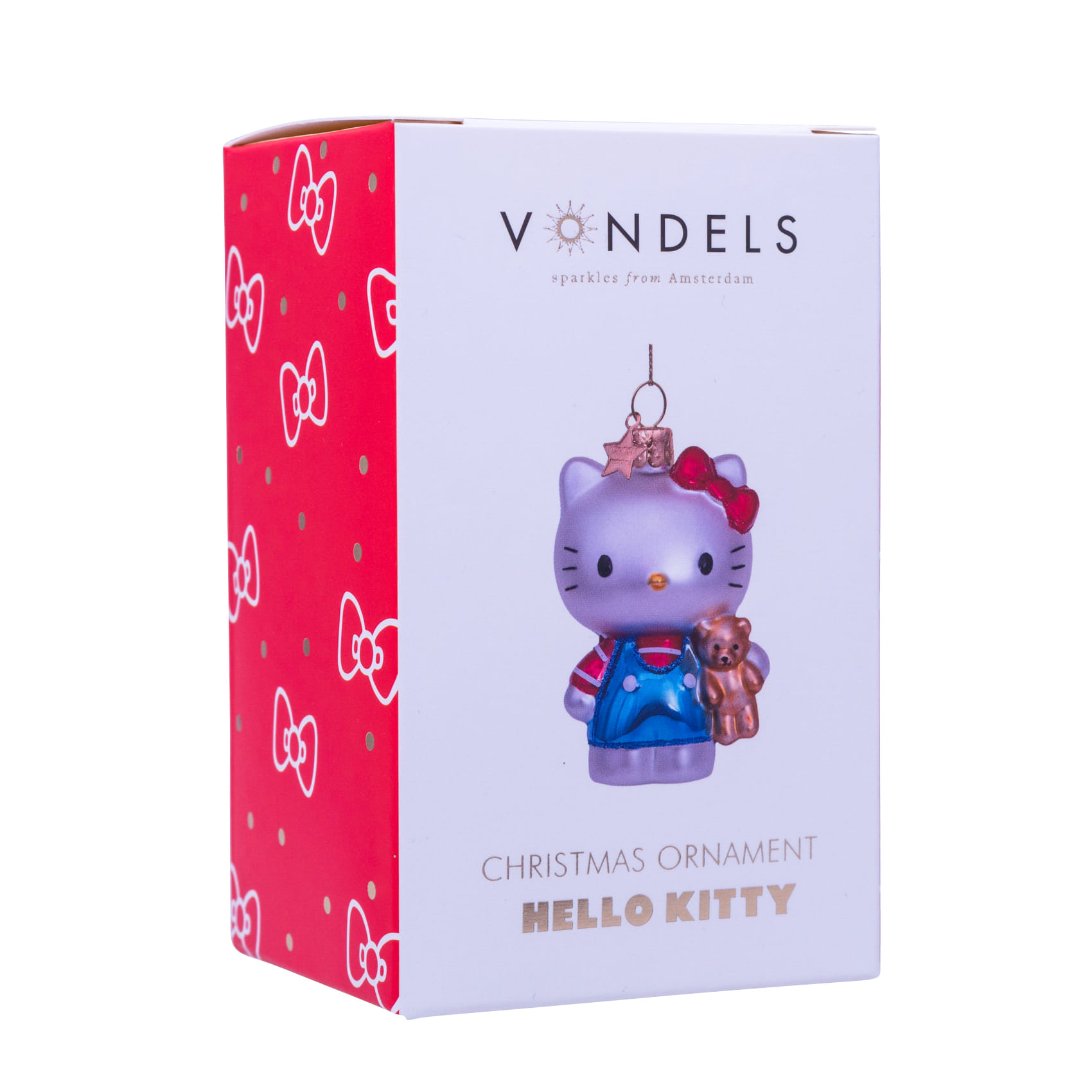 Новогоднее украшение Vondels Hello Kitty blue w/bear Арт.1211234090067