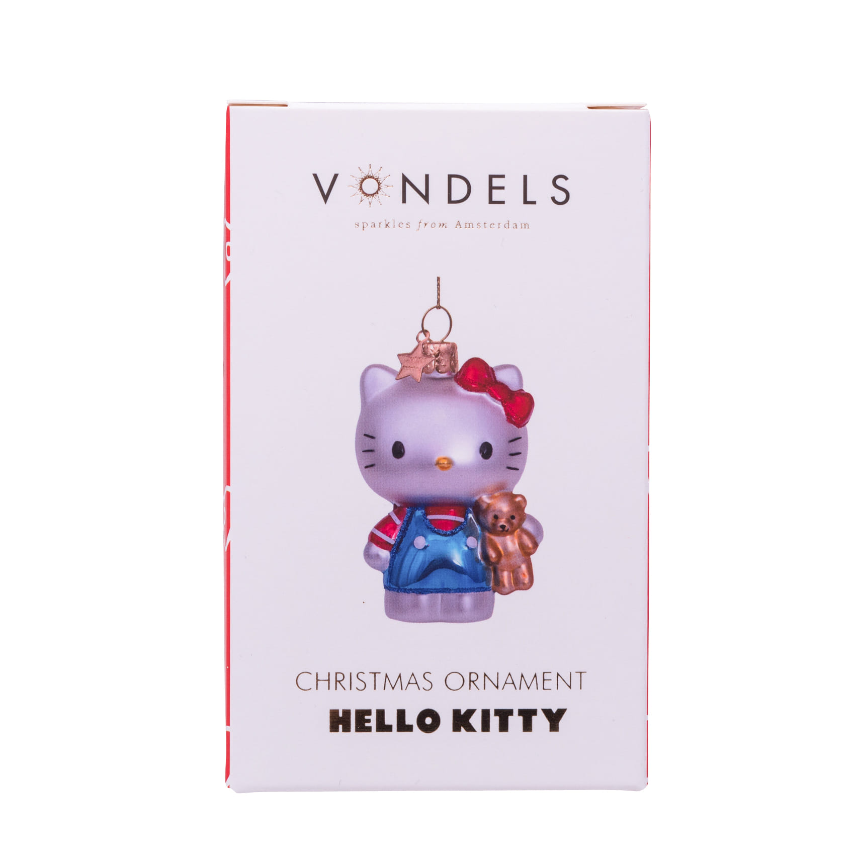 Новогоднее украшение Vondels Hello Kitty blue w/bear Арт.1211234090067
