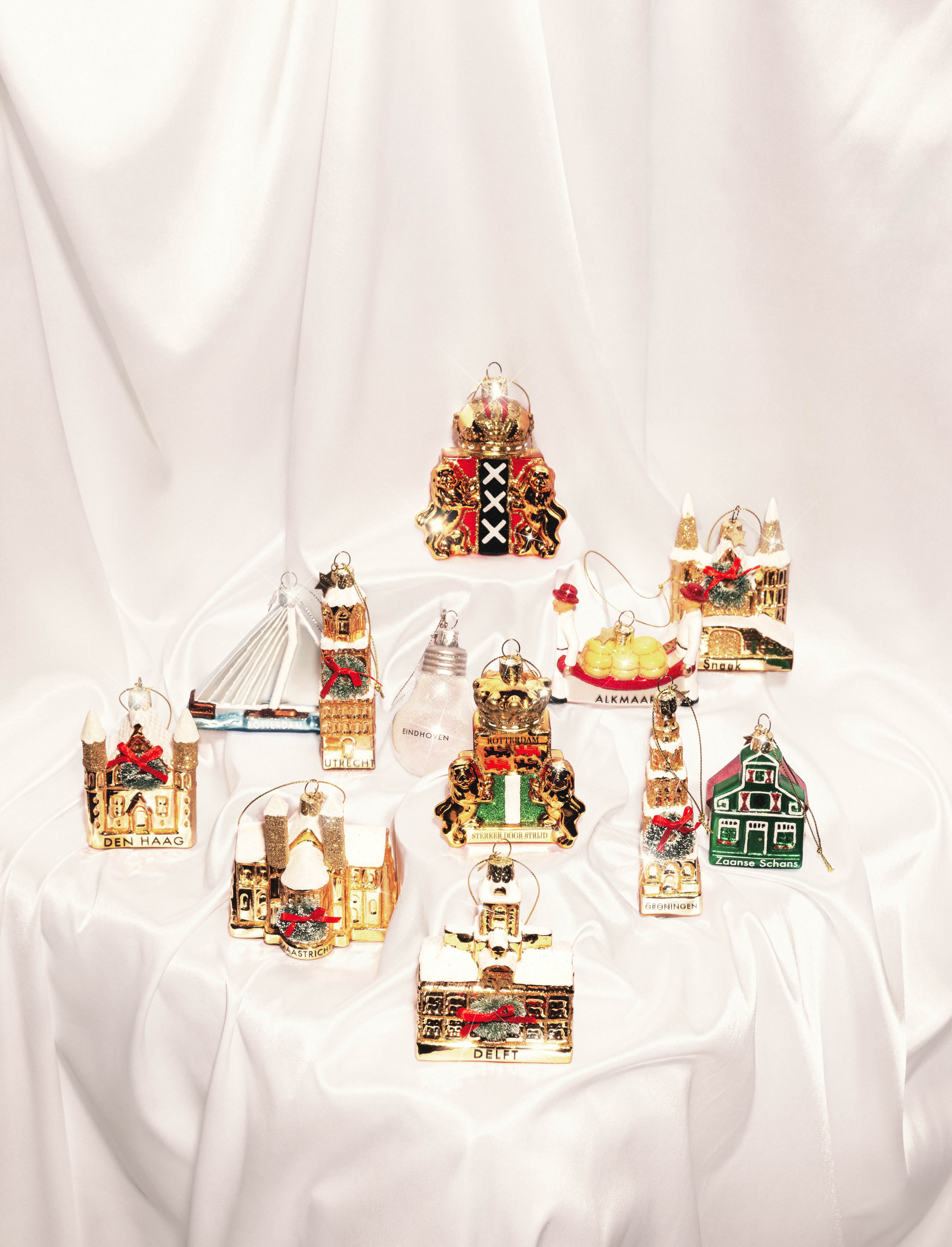 Новогоднее украшение Vondels Gold Martinitoren Groningen Арт.1240101125014