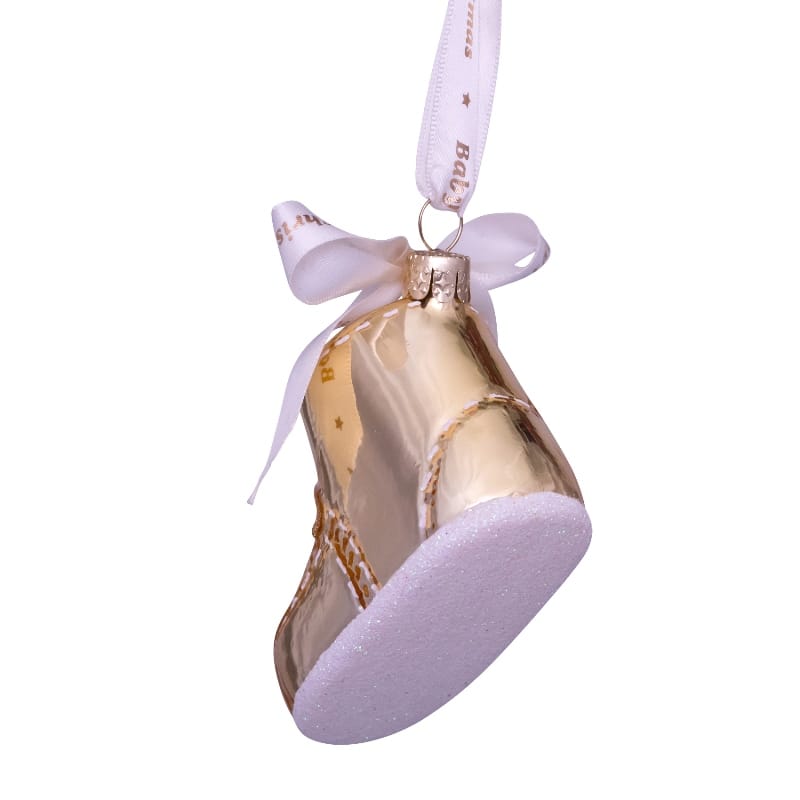 Новогоднее украшение Vondels Gold baby's first Christmas shoe Арт.1240221060011