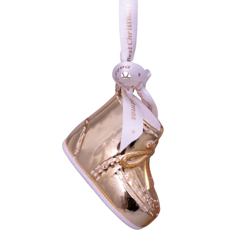 Новогоднее украшение Vondels Gold baby's first Christmas shoe Арт.1240221060011