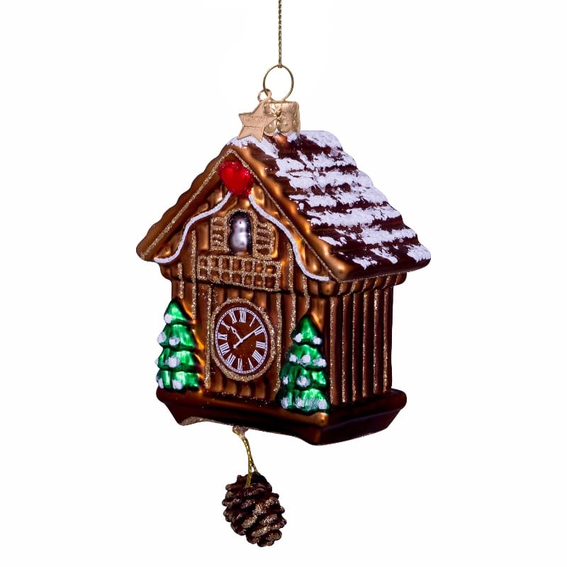 Новогоднее украшение Vondels Brown cuckoo clock Арт.1240642100013
