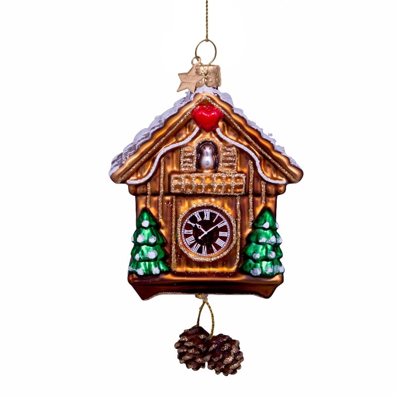 Новогоднее украшение Vondels Brown cuckoo clock Арт.1240642100013