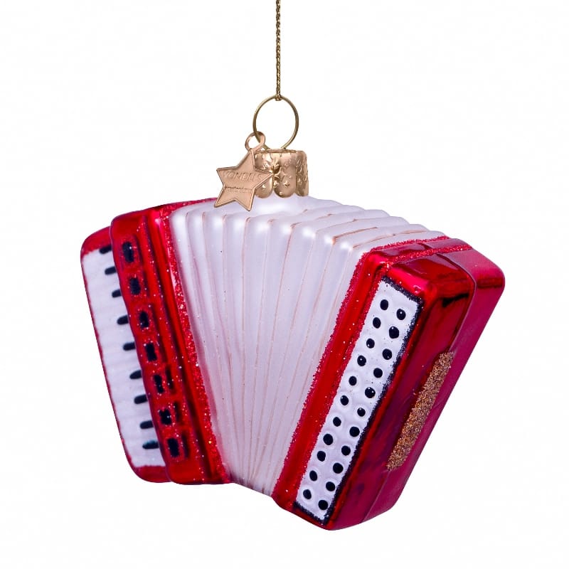 Новогоднее украшение Vondels Red accordion Арт.1240705070017