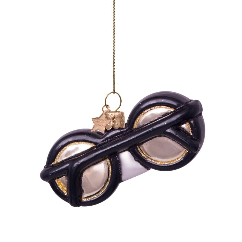 Новогоднее украшение Vondels Black round glasses Арт.1240800045019