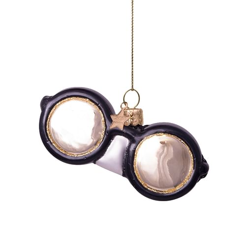 Новогоднее украшение Vondels Black round glasses Арт.1240800045019