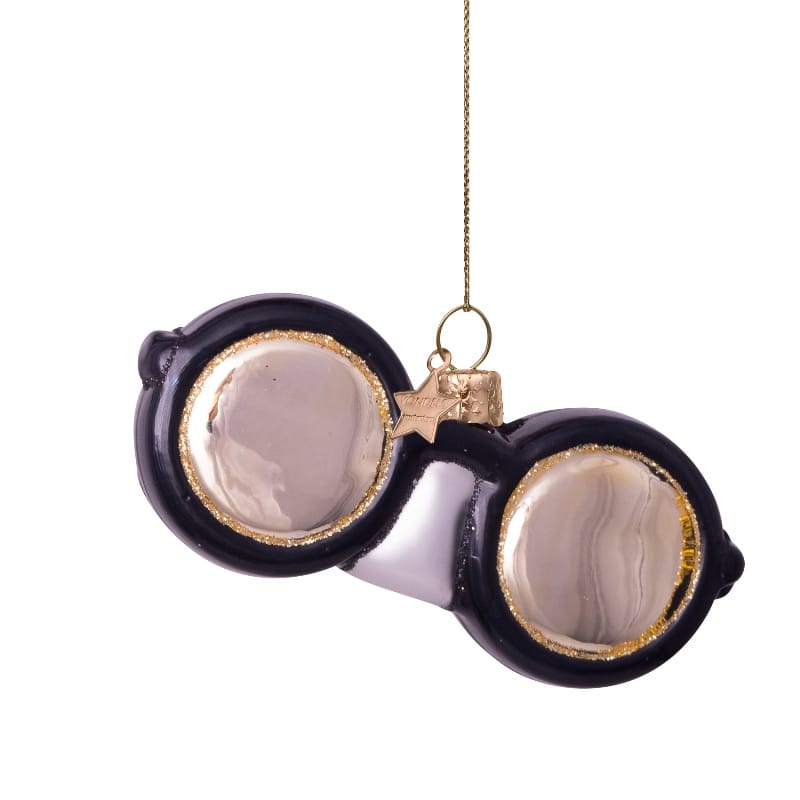 Новогоднее украшение Vondels Black round glasses Арт.1240800045019