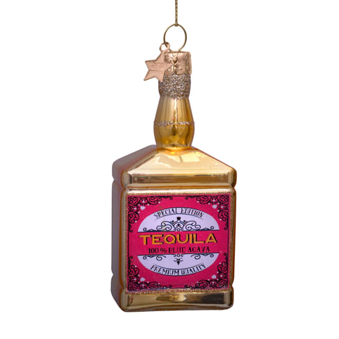 Новогоднее украшение Vondels Gold tequila bottle Арт.2240100095010